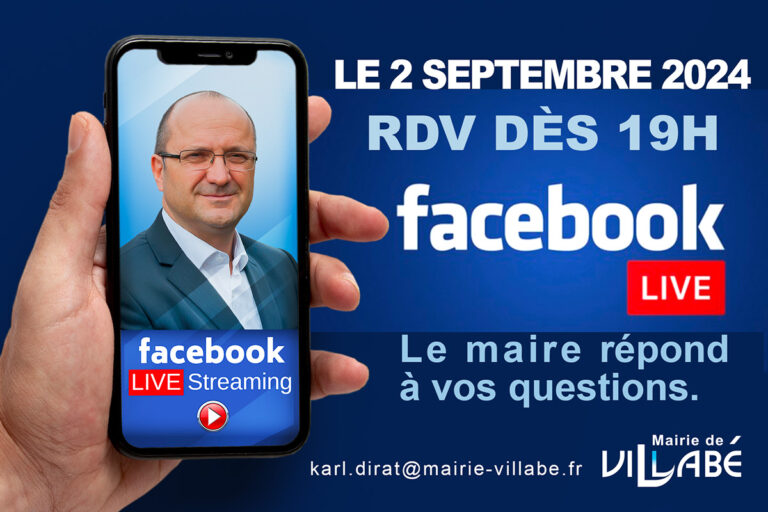 Facebook Live, le 2 septembre 2024, 19h