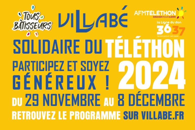 Mobilisez-vous pour le Téléthon 2024 à Villabé