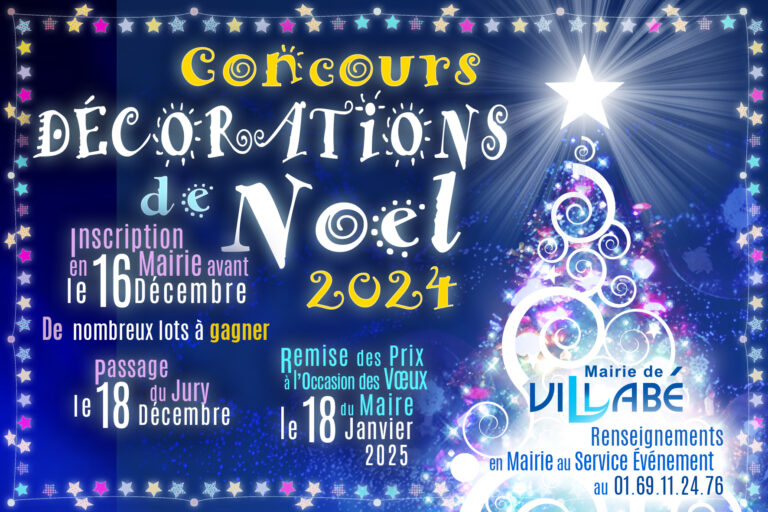 Concours de décorations de Noël 2024 à Villabé : alliez magie des fêtes et respect de l'environnement